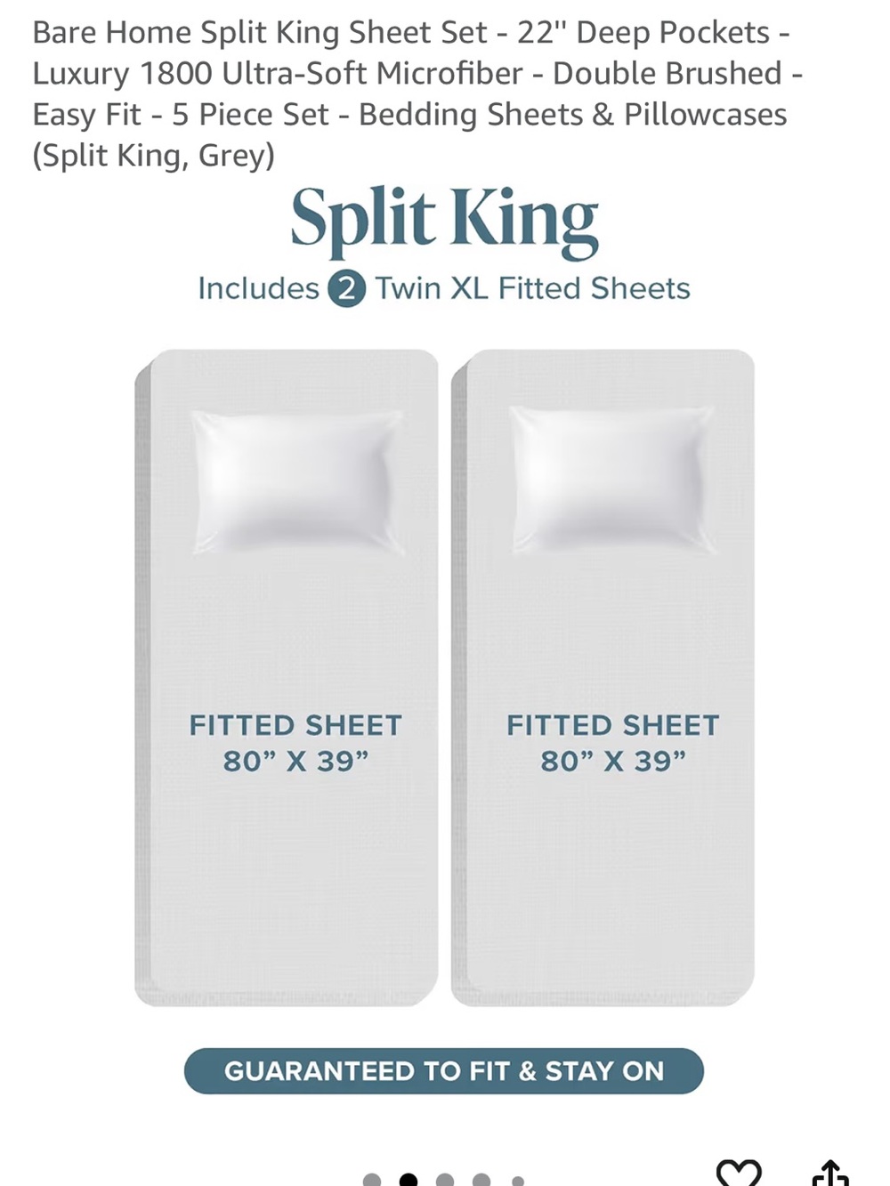 Split King Sheet Set - orange 1800 Ultra-Soft Microfiber